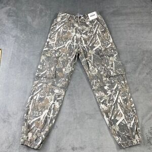 Refuge Camo Cargo Jogger Pants Relaxed Fit Drawstring 26W Small Hiking‎ Hunting